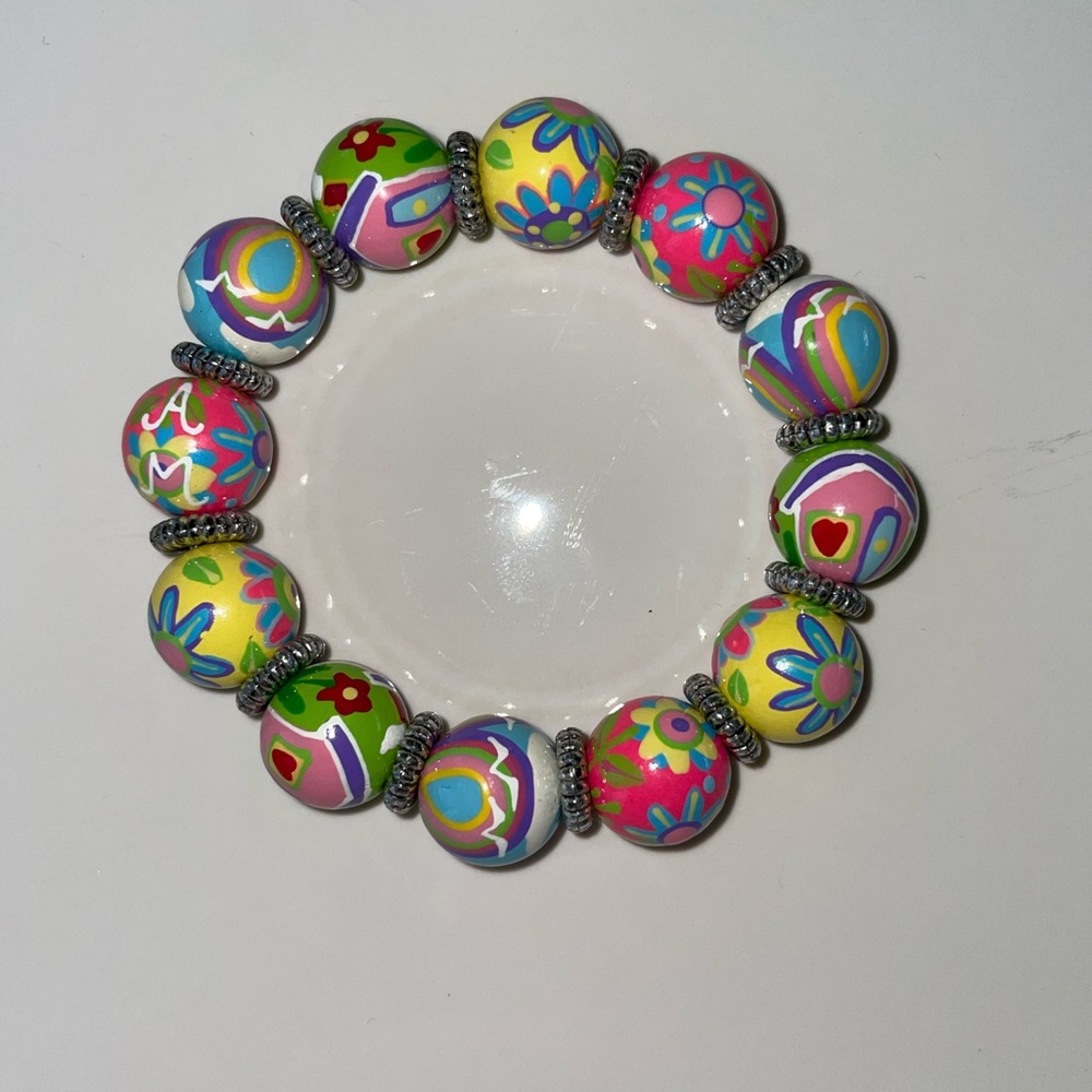 Angela Moore Hand Painted Bracelet